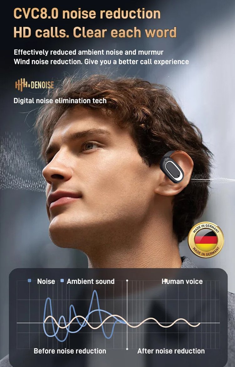 🔥3D Surround Open OWS Bluetooth-hoofdtelefoon