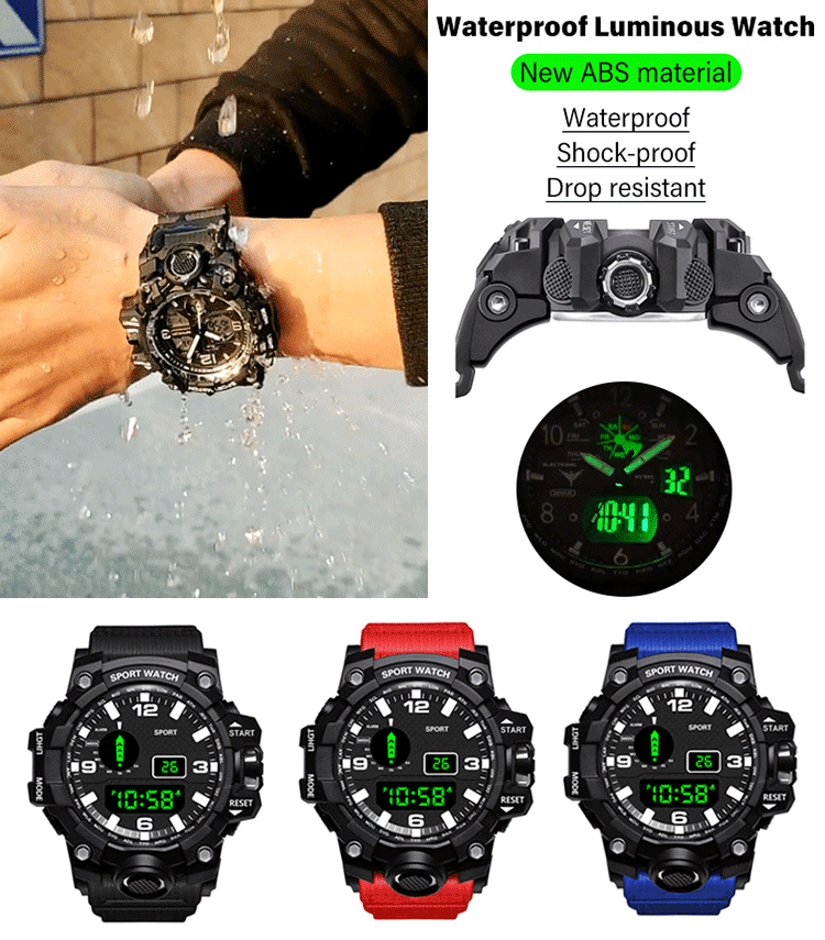 Montre de sport extérieur imperméable multifonctionnel