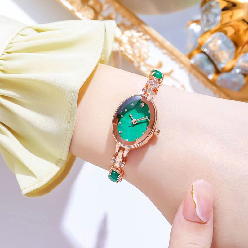 ⌚Elegante reloj de pulsera de jade para mujer