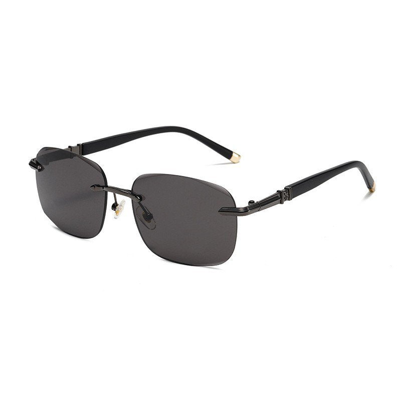 Lunettes de soleil protectrices sans cadre en pierre cristalline