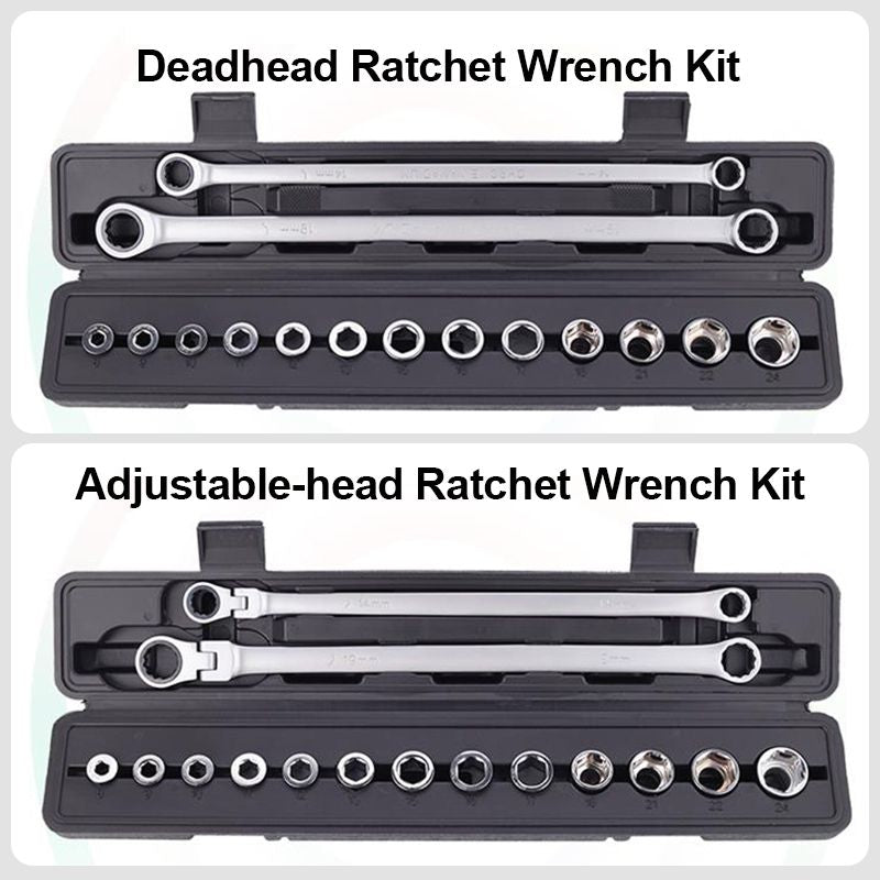 ✨New Arrival✨15pcs Adjustable Ratchet Wrench Kit