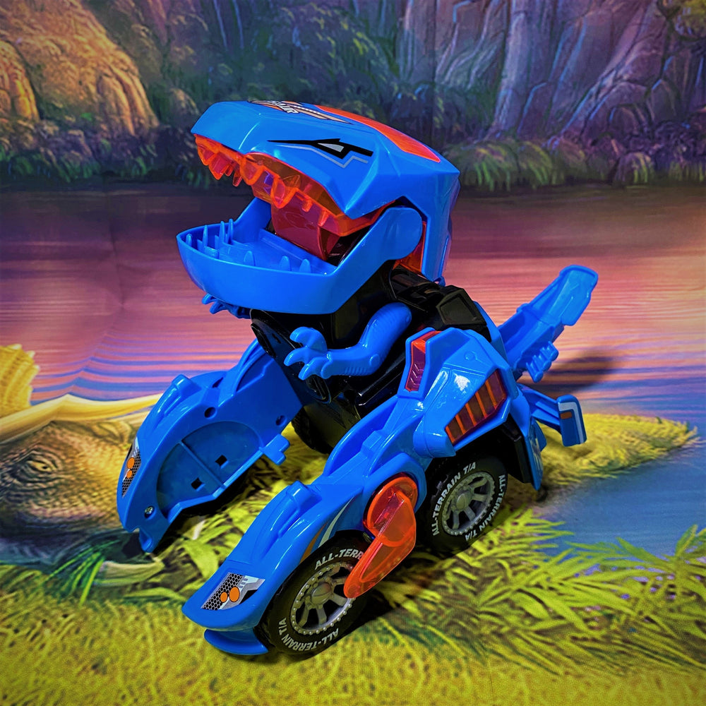 Jouet automobile de transformation de dinosaure LED