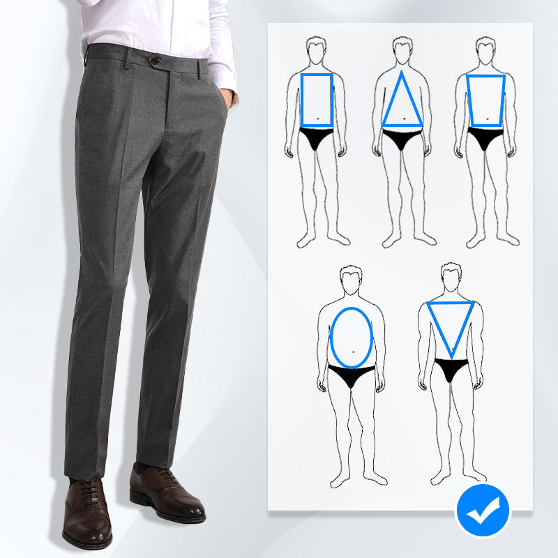Business casual kjole bukser med justering af elastisk bånd
