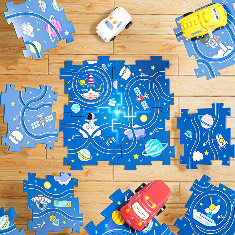 🎊Christmas sale 🎊Children's DIY City Train Wagon Puzzle