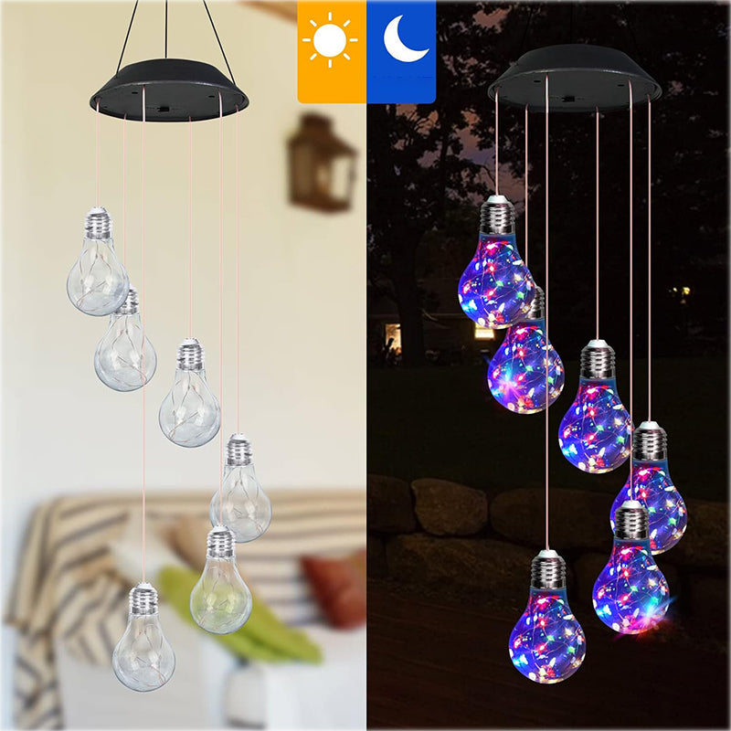 ⏰Vente limitée💡Carillons éoliens à ampoule solaire LED colorée (50 % de réduction)