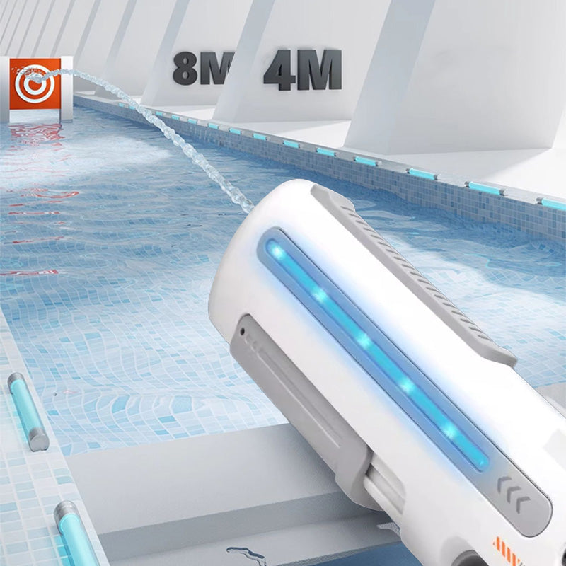 🎉Bon été🔆Pistolet à eau électrique longue portée avec LED pour enfants et adultes