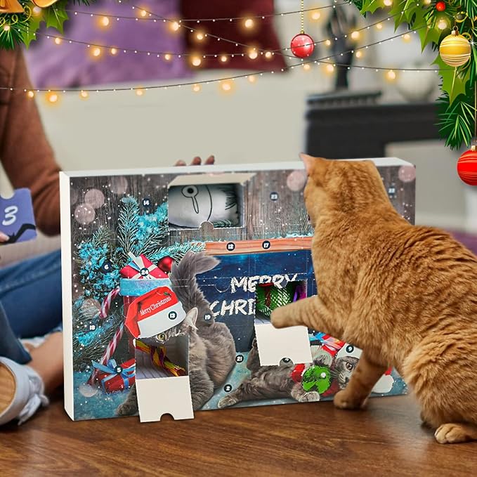 🎄🎁2025 Christmas Countdown Cat&Dog Toys Advent Calendar🐾🥳