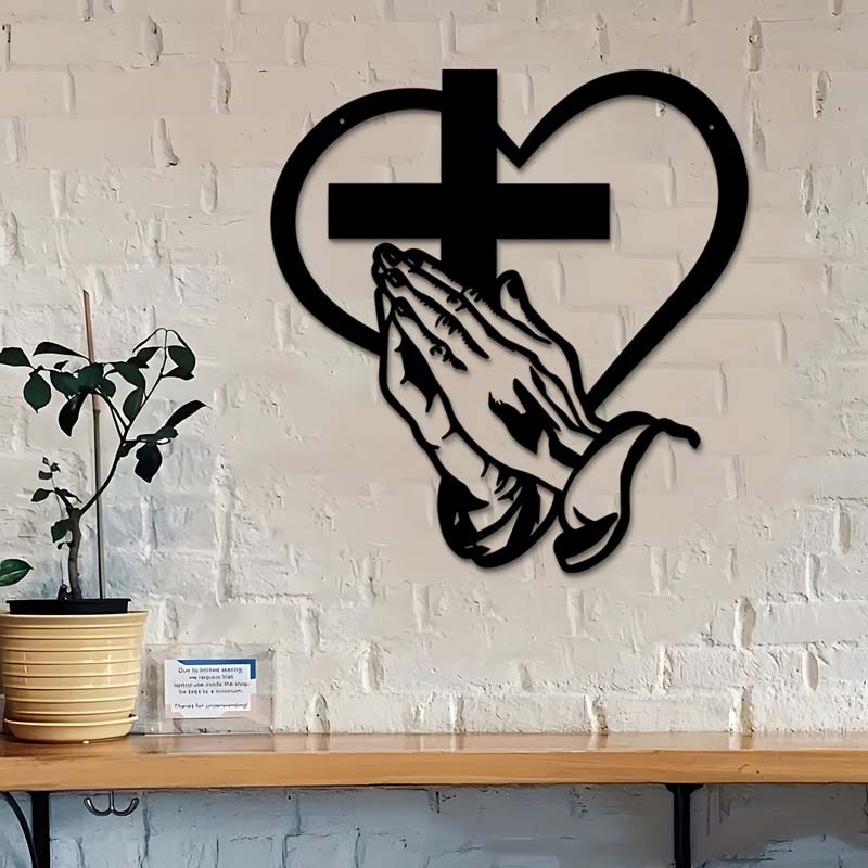 ⏳Limited-time 50% off⏰Elegant Christian Heart & Cross Wall Art