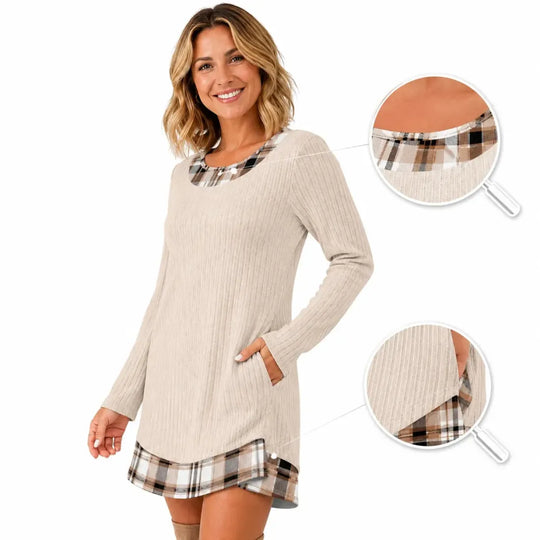 ❄️✨New Arrivals-Women's Long Sleeve Sweater Dress
