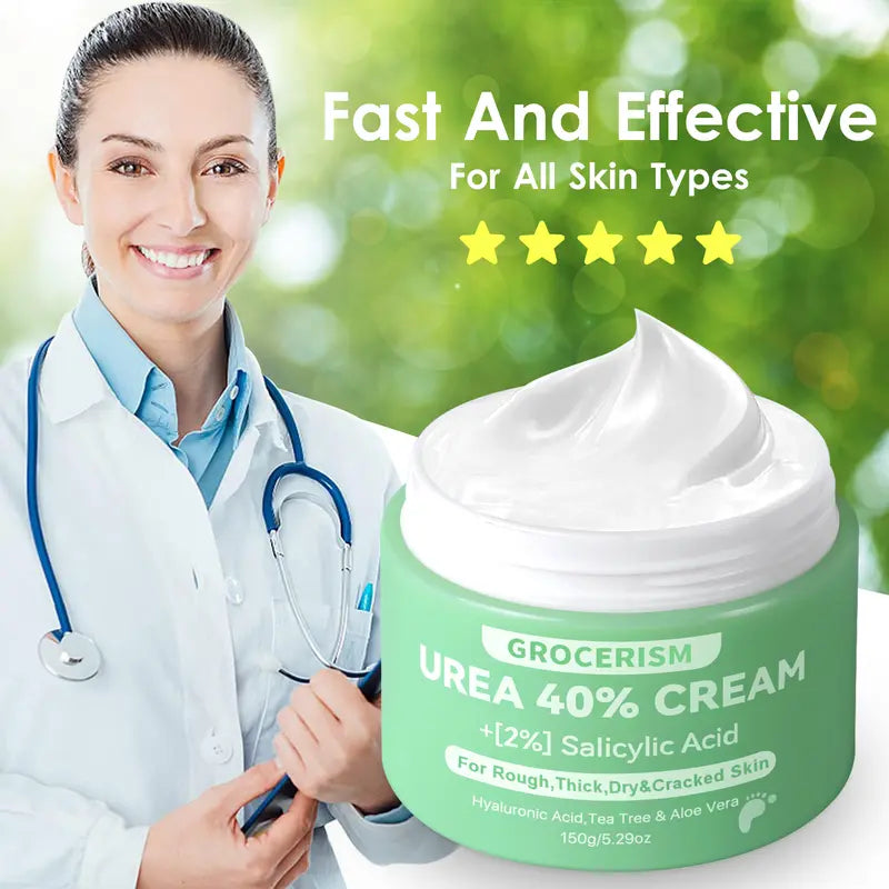 Foot Cream and Hand Cream Maximum Strength with Hyaluronic Acid, Tea Tree, and Aloe Vera For Deep Moisturizes, Callus Remover and Soften All Skin Types