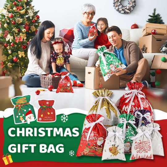 🎁Beg hadiah Krismas dengan tali serut