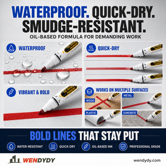 Precision Tip Quick-Dry Oil-Based Marker Pen