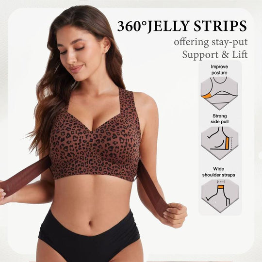 Cross Back Front Closure Wireless Posture Support Bra– All-Day Comfort, Breathable & Summer-Ready