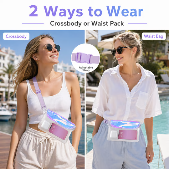 🌊 Clear Waterproof Fanny Pack Secure, and Ready for All Your Water Activities