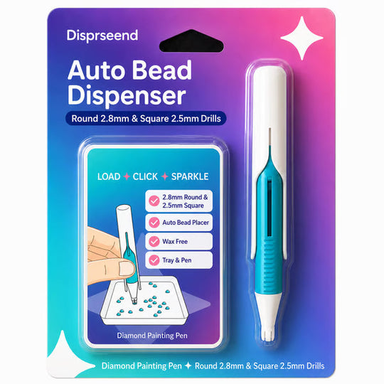 Automatic Diamond Painting Bead Dispenser Pen & Tray Set