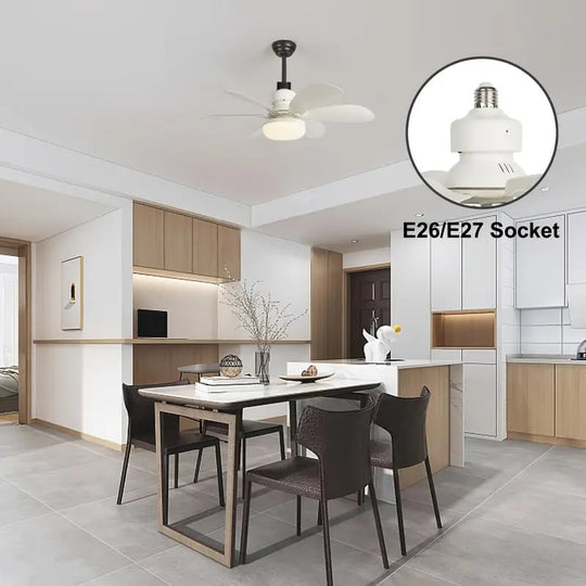 ⏰LAST DAY SALE 49% OFF🔥SmartBreez™ 40W LED Ceiling Fan Light – 20.5” Ultra-Quiet with Remote 🎯 | E27 + FREE B22 Adapter 🔌 | For Bedroom 😴, Kitchen 👩‍🍳 & Garage 🛠️ – UK Ready! 🇬🇧