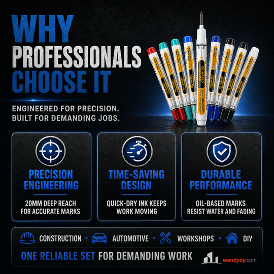 Precision Tip Quick-Dry Oil-Based Marker Pen