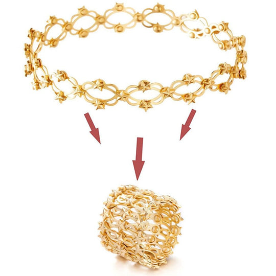 🖤Black Friday Sale:50% OFF🖤Magic 2 in 1 Foldable Ring Bracelet🎅