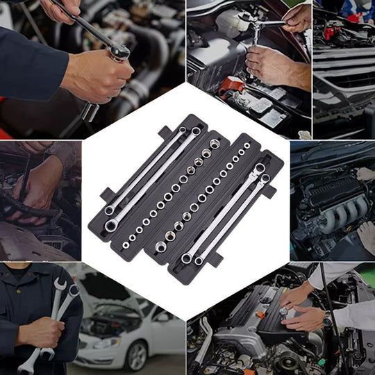 ✨New Arrival✨15pcs Adjustable Ratchet Wrench Kit