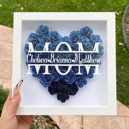 💕Gift for Mom💐🎁Personalized Flower Shadow Box