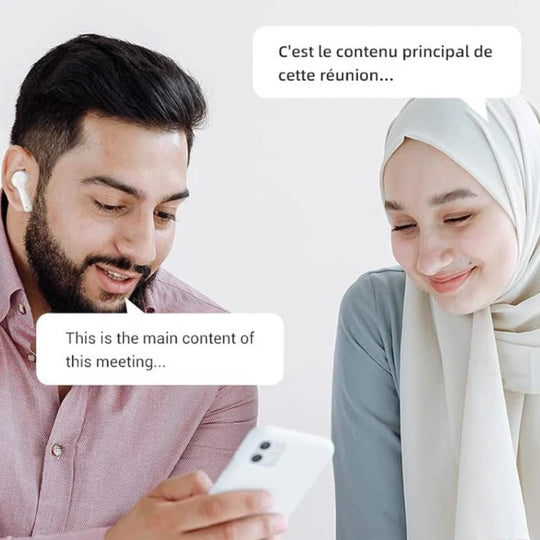 🌐 Headset voor meertalige vertaling: AI-spraakconversie in realtime, geniet van grenzeloze communicatie! 🎤📡