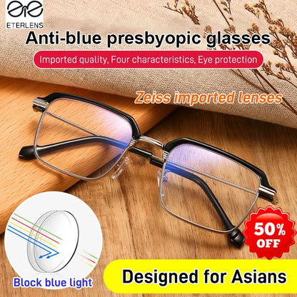 Factory direct sale🔥Photochromic day and night use] Anti-blue light reading glasses