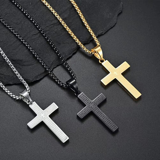 🖤Black Friday Sale:50% OFF🖤Lord's Prayer Scibble Cross Necklace