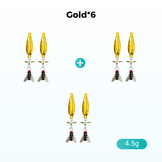 Metal Propeller Fishing Lure for Catching Fish🎣Value 6PCS Set - Catch Trophy Fish!