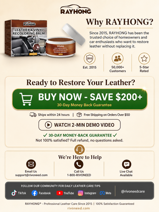 Buy 2 Get 1 Free🏆Leather Repair Paste – Fills scratches & scuffs, restores texture. Available in multiple colours. Save your favourite sofa!
