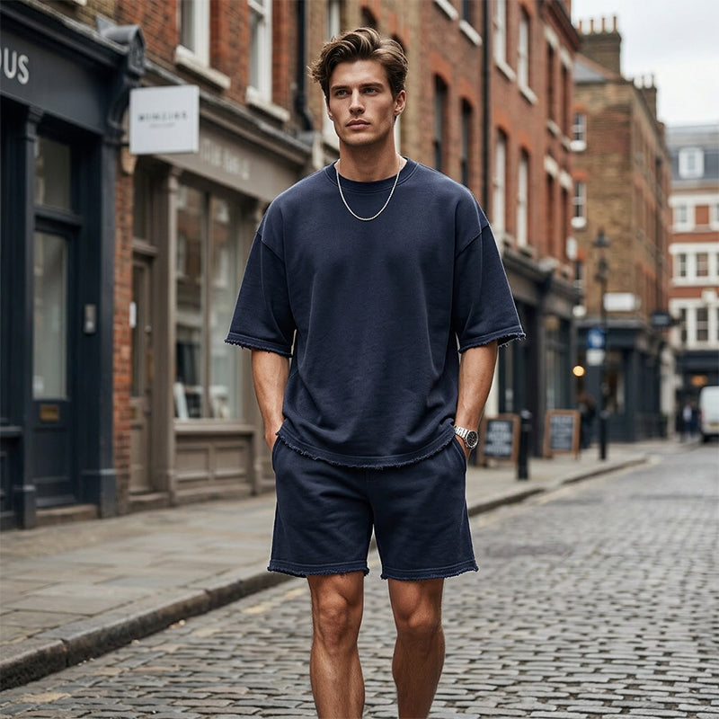 💎50% ON SOLID COLOR SPORTS SETS!💎Moisture-Wicking Comfort, Loose Fit & Perfect for Gym to Street🏃‍♂️👕
