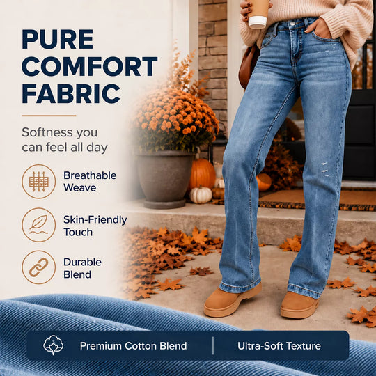 👖 Women's Casual Stretchy High-Waisted Jeans✨