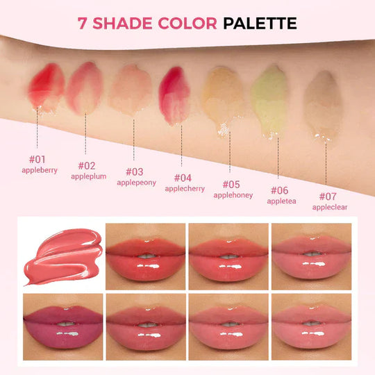⏳2026 NEW YEAR💥BUY 1 GET 1 FREE⚡50K+ SOLD!✨Nooni Apple Hydrating Moisturizer Plump Transfer-proof Glossy Lip Stain Oil💋