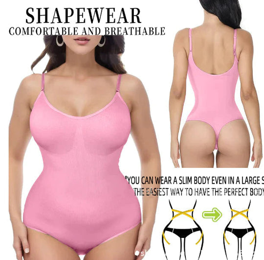 FeelinGirl #CHIL Seamless Covered Bust Jumpsuit Thong Bodysuit Fit Comfort Slimming Womenswear