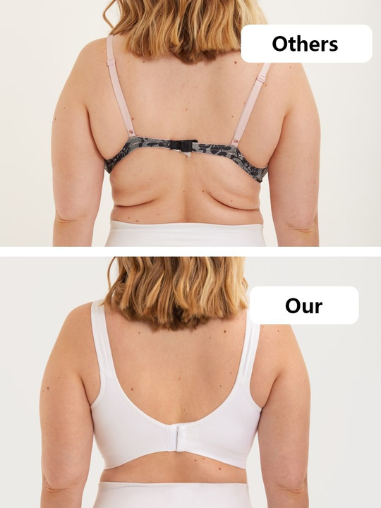 ubras Seamless Bras for Women Full Coverage Wireless Bralette Widen Straps Side Comfortable Breathable