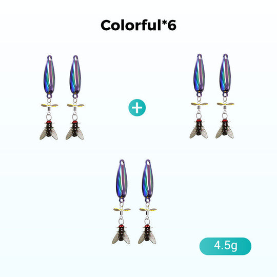 Metal Propeller Fishing Lure for Catching Fish🎣Value 6PCS Set - Catch Trophy Fish!