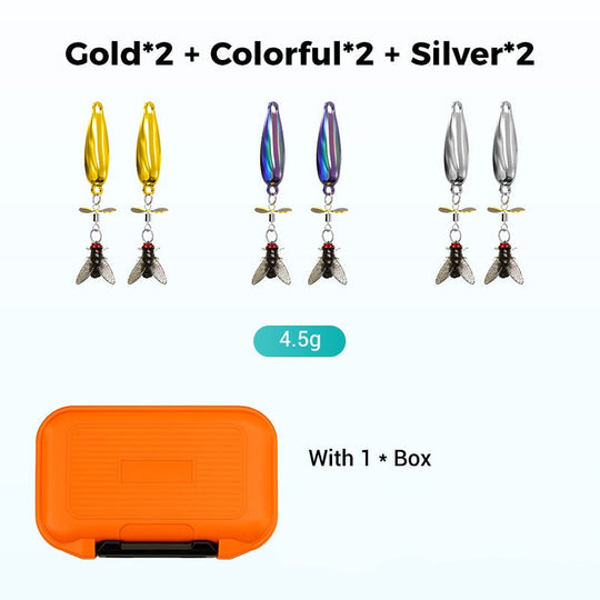 Metal Propeller Fishing Lure for Catching Fish🎣Value 6PCS Set - Catch Trophy Fish!