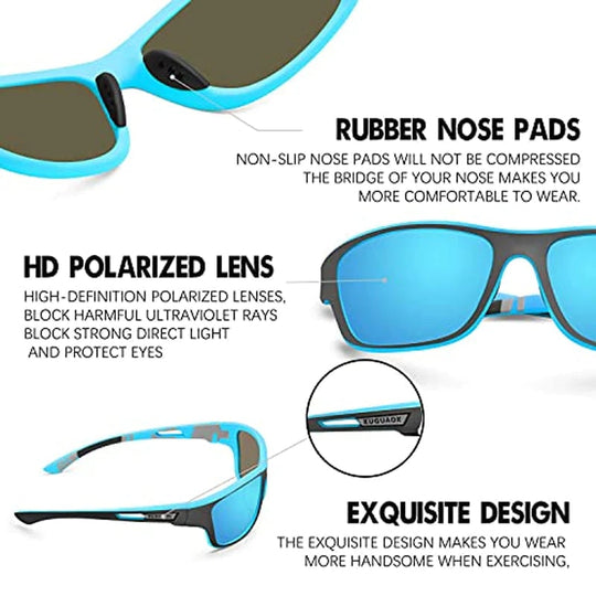 🎁2024 New Year Hot Sale🎁Outdoor Sports Sunglasses with Anti-glare Polarized Lens😎😎