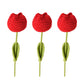 Hand-Knitted Tulip Flowers for Home Decoration
