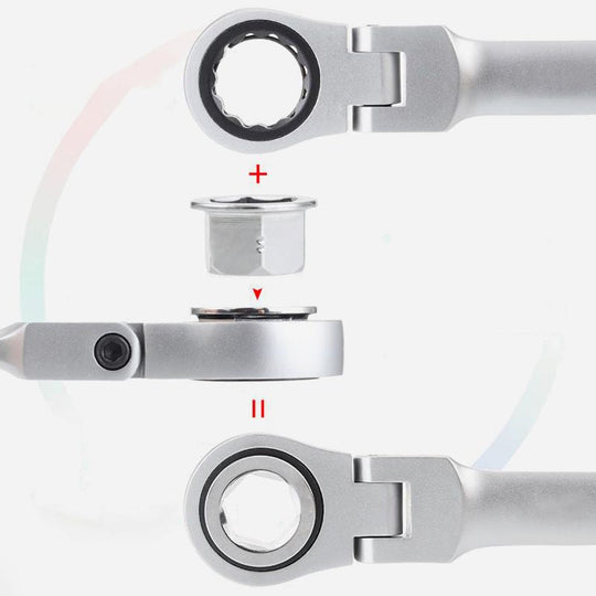 ✨New Arrival✨15pcs Adjustable Ratchet Wrench Kit