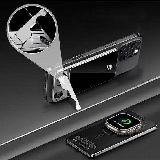 15W power bank – magnetic, slim, charges 3 devices at once!