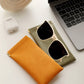 Snap Closure Leather Organizer Pouch