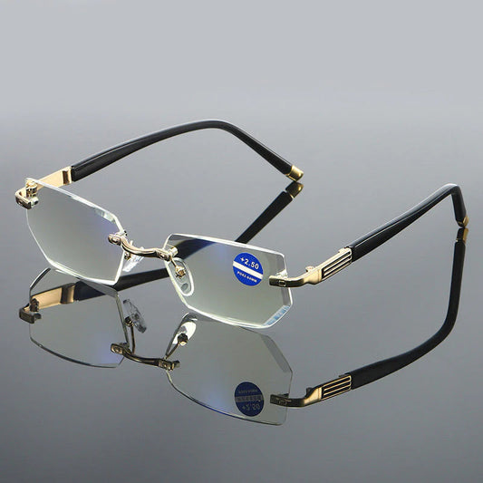 🖤Early Black Friday Sale:50% OFF🖤Blue Light Blocking Rimless Reading Glasses for Presbyopia