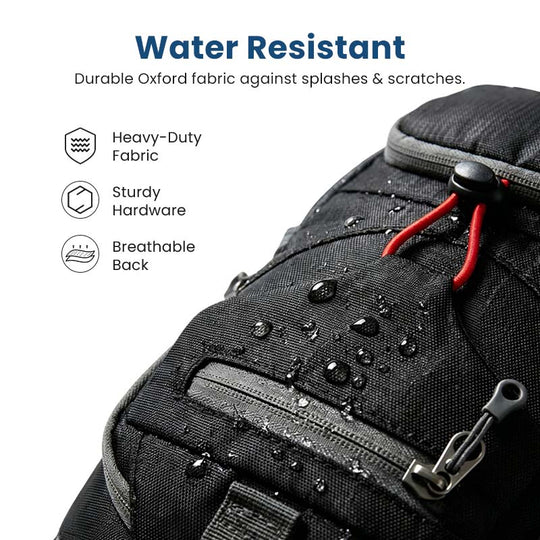 🎒 50% OFF NOW! 💧Unisex Outdoor Sling Crossbody Bag – Multi-Pocket, Water-Resistant, Breathable Back 🌦️
