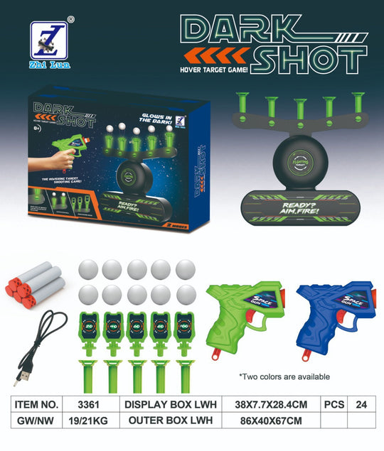 🔥Big Sale 50% OFF🔥🎁Glow-in-the-Dark Shooting Target Practice Kids Shooting Toy Gun Set