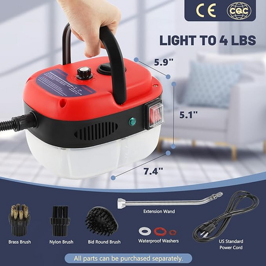 🎁Ostatni dzień 50% zniżki🔥2500W ręczny wysokotemperaturowy ciśnieniowy parowy środek czyszczący💥Darmowa dostawa