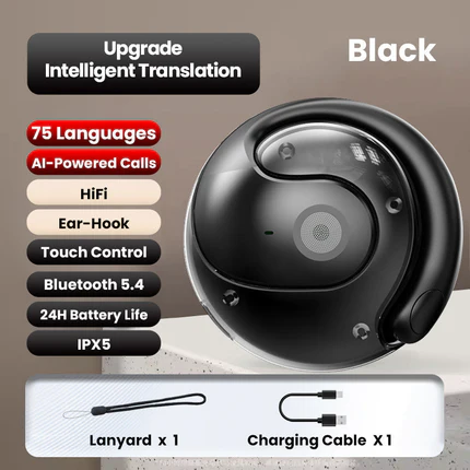 ✨Ny ankomst✨Bluetooth-hodetelefoner med åpne øren og oversettelsesfunksjon