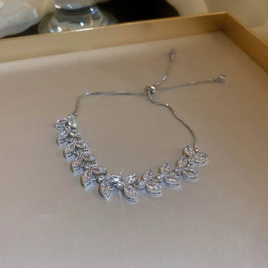 💖VARMT UDSALG 50% RABAT💖✨Armbånd med kobberindlagt kubisk zirkoniasten, udsøgt luksuriøst glitrende tilbehør til kvinder