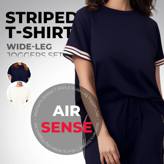 🌸Spring Specials🌸Side Stripe Short Sleeve T-Shirt & Wide Leg Joggers Set
