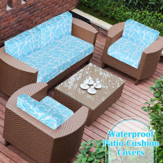 Patio Sofa Cushion Cover – Stretch, Water-Resistant