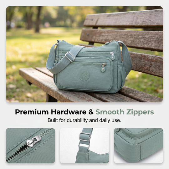 ⏳Time-Limited Special 40% Off⏰Lightweight Multi-Pocket Nylon Crossbody Bag – Lightweight, Water-Resistant & Perfect For Everyday Adventures 👜